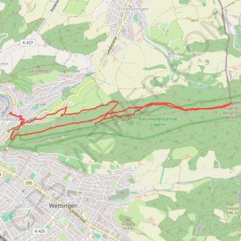 Trace GPS Lageren Burghom, itinéraire, parcours