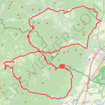 Trace GPS De Dambach-la-Ville à Col de Fouchy, itinéraire, parcours