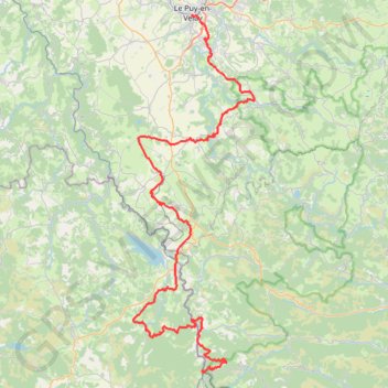 Trace GPS GR70 Du Puy-en-Velay (Haute-Loire) à La Bastide-Puylaurent (Lozère), itinéraire, parcours