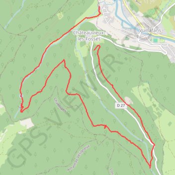 Trace GPS La Source Bleue - Vuillafans, itinéraire, parcours