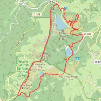 Trace GPS Tour des Lacs V1-13871315, itinéraire, parcours