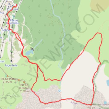 Trace GPS Monts d olmes, itinéraire, parcours