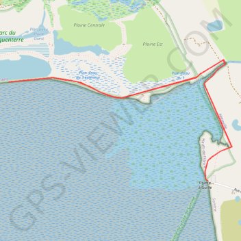 Trace GPS La réserve naturelle de la baie de Somme, itinéraire, parcours