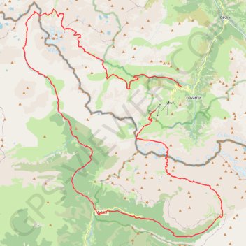 Trace GPS Gavarnie - Vignemale - Bujaruelo - Torla - Gavarnie, itinéraire, parcours