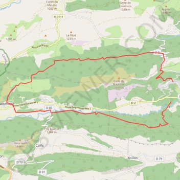 Trace GPS Le tour de la montagne de bleyne, itinéraire, parcours