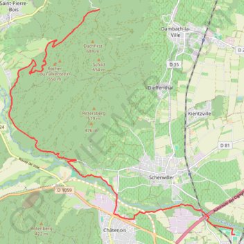 Trace GPS Parcours VTT RNL 2019 OpenRunner-9943881, itinéraire, parcours
