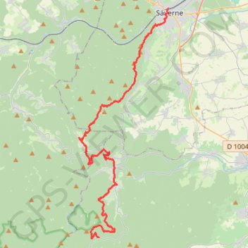 Trace GPS Crêtes des Vosges - Jour 4, itinéraire, parcours