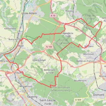 Trace GPS Raid des trois forêts, itinéraire, parcours