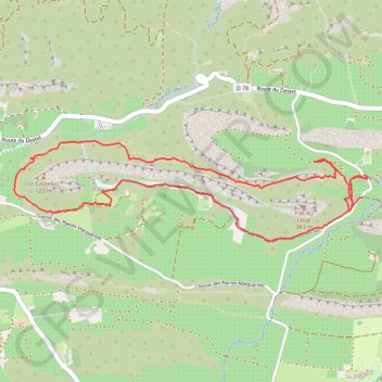 Trace GPS Rando plan du loup, itinéraire, parcours