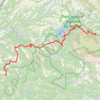 Trace GPS GR99 De Saint Martin-de-Pallières au Gorges du Verdon (Var), itinéraire, parcours