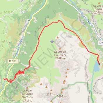 Trace GPS Traversée de la montagne de COUMELY, itinéraire, parcours