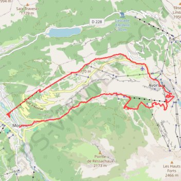 Trace GPS Morzine - Avoriaz - les Prodains, itinéraire, parcours