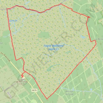 Trace GPS Balade en Belgique, itinéraire, parcours