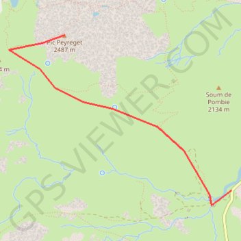Trace GPS Pic du Peyreget, itinéraire, parcours