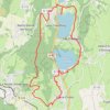 Trace GPS Tour des lacs de Pétichet et Pierre-Châtel, itinéraire, parcours