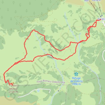 Trace GPS Pic Moroux, itinéraire, parcours