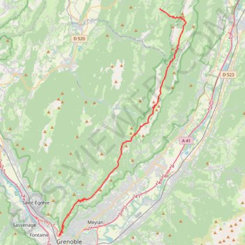 Trace GPS Une traversée de Chartreuse, itinéraire, parcours