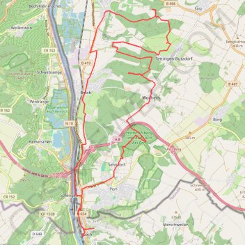 Trace GPS Apach - Nennig, itinéraire, parcours