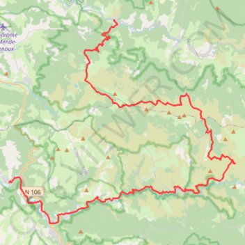Trace GPS Étape 5 : Bagnols-Les-Bains - Ispagnac, itinéraire, parcours