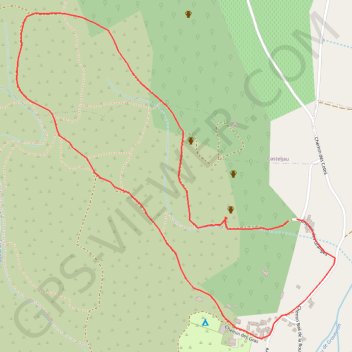 Trace GPS Nécropole des Granges à Berrias, itinéraire, parcours