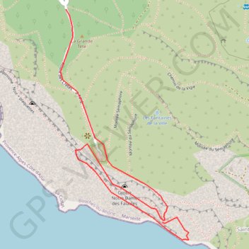 Trace GPS Cap Canaille - Imortelles/Grands Ducs, itinéraire, parcours