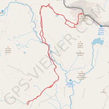 Trace GPS Mauberné par le val d aran, itinéraire, parcours