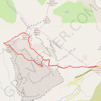 Trace GPS Pic de Jallouvre par l'Arête des bouquetins, itinéraire, parcours