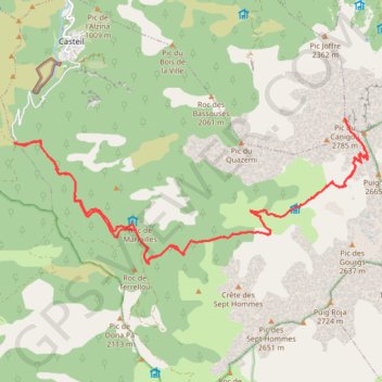 Trace GPS 915 Pic du Canigou, itinéraire, parcours