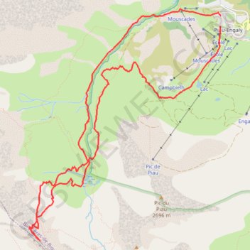 Trace GPS Hourquette de Héas, itinéraire, parcours