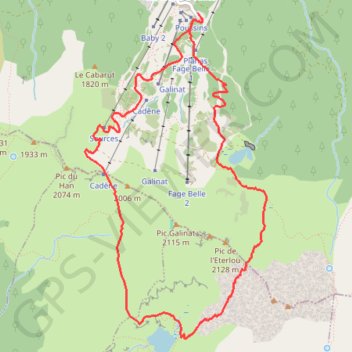 Trace GPS Col et étang d'Appy par les Monts d'Olmes, itinéraire, parcours