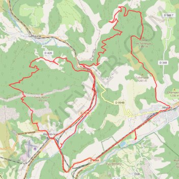 Trace GPS Recherche du soleil en Buech, itinéraire, parcours