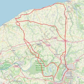 Trace GPS 76530 Grand-Couronne, itinéraire, parcours