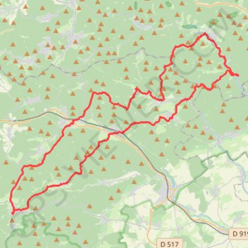 Trace GPS Oberbronn La Petite Pierre Boucle, itinéraire, parcours
