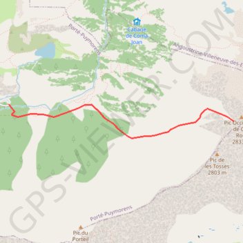 Trace GPS Puig Occidental de Coll Roig, itinéraire, parcours