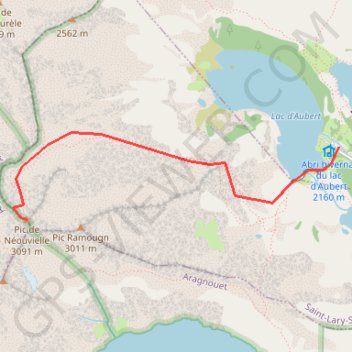 Trace GPS Pic du Néouvielle, itinéraire, parcours