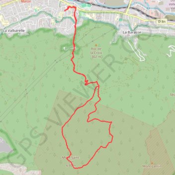 Trace GPS Saint Cyr par Galvaudan source Sabatier retour vallon Vigie, itinéraire, parcours