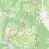 Trace GPS Circuit des cabanes de bergers - Granges-sur-Baume, itinéraire, parcours