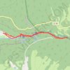 Trace GPS Les cascades du hérisson, itinéraire, parcours