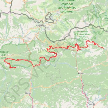 Trace GPS Trans-Pyrenee 2017 - dag 3, itinéraire, parcours