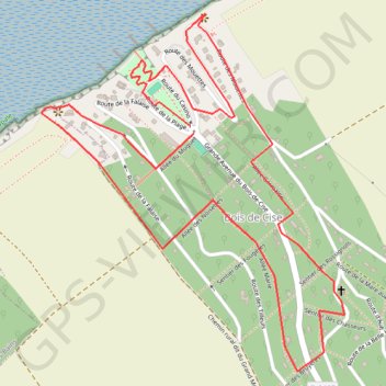 Trace GPS Promenade au Bois de Cise, itinéraire, parcours