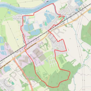 Trace GPS Marche de Basse ham, itinéraire, parcours