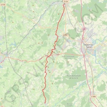 Trace GPS Chagny - Saint Gengoux le National, itinéraire, parcours