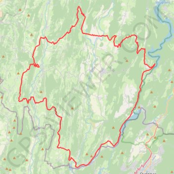 Trace GPS Tour de la Petite Montagne - Thoirette, itinéraire, parcours