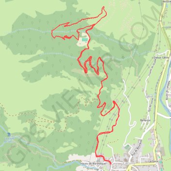 Trace GPS Granges des Cinq Monts, itinéraire, parcours