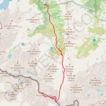 Trace GPS Gavizo-Cristail, itinéraire, parcours