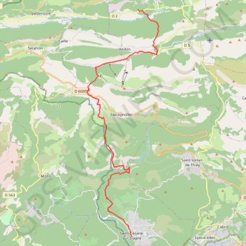 Trace GPS Lavande Mimosa Réel 4, itinéraire, parcours