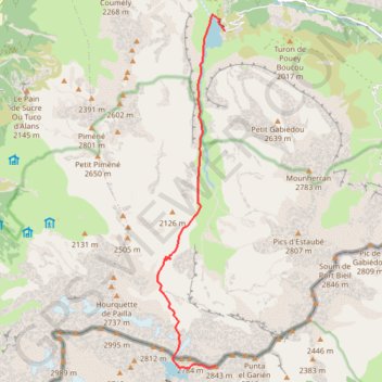 Trace GPS Pic de Pinède, itinéraire, parcours