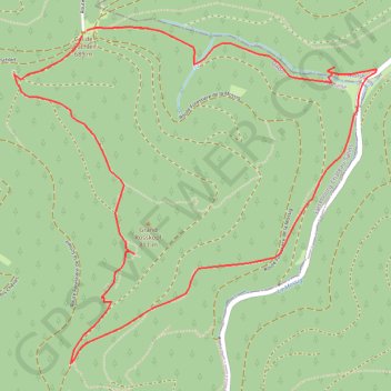 Trace GPS Balade au Col de la Schleif - Dabo, itinéraire, parcours