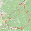 Trace GPS CORSE - Cascades des anglais Madunuccia - PEDESTRE - Vizzavona (2B) - Boucle de la gare, aux cascades, au col, Madunuccia, itinéraire, parcours