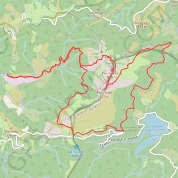 Trace GPS Circular en Aiako Harriak, itinéraire, parcours